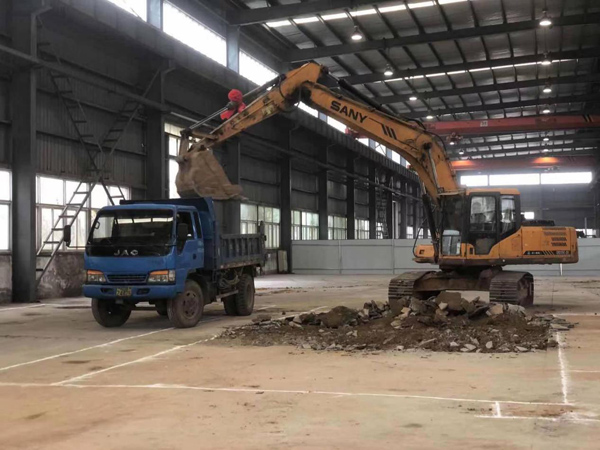 公司一项工程顺遂开工建设