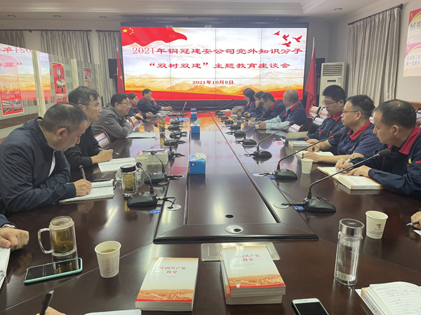 公司召开2021年度党外知识分子“双树双建”主题教育运动座谈...