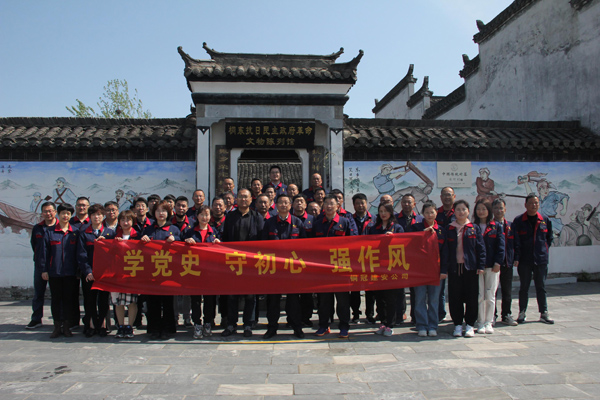 公司机关、工程服务党支部开展主题党日运动