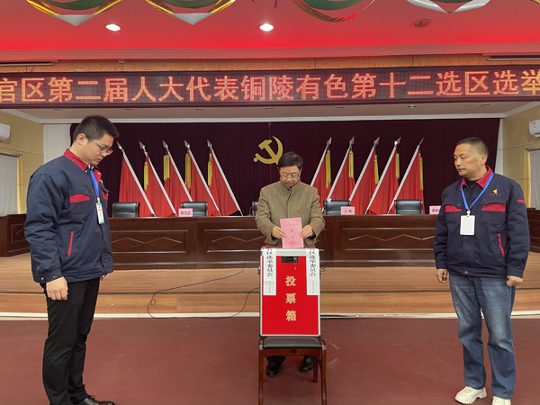 公司完成铜官区第二届人大代表选举事情 