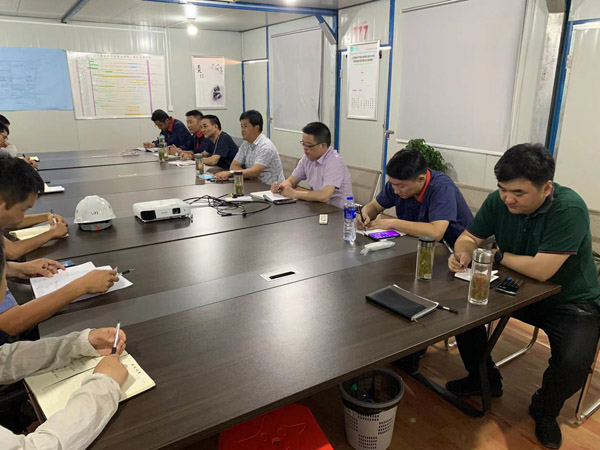 公司副总司理到江西鑫科环保项目调研