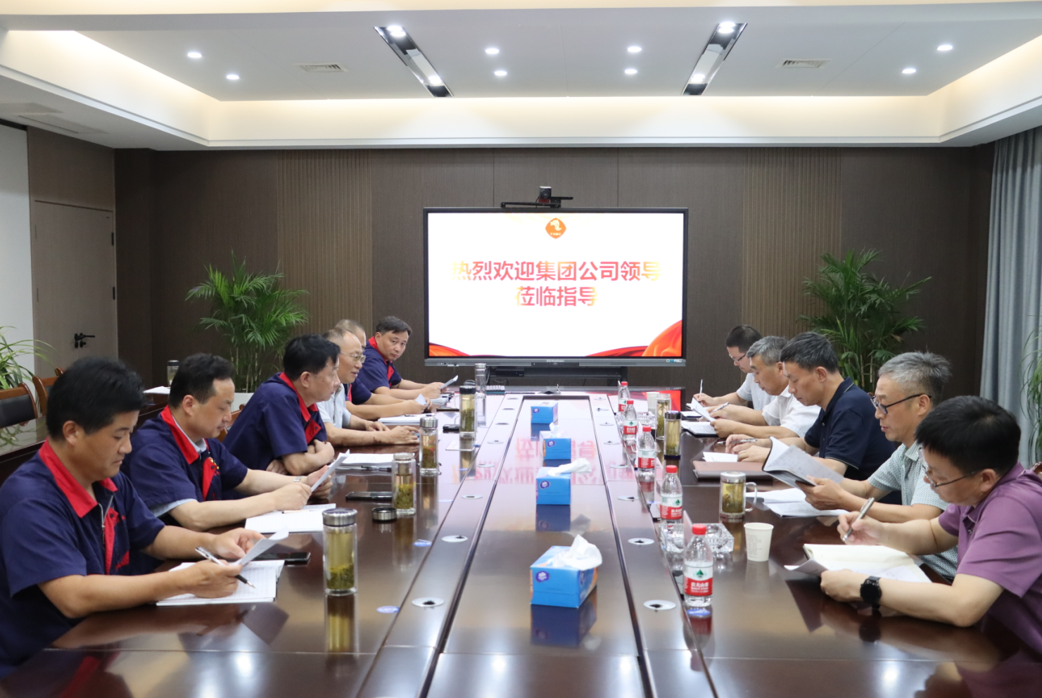 集团公司总司理丁士启到公司调研