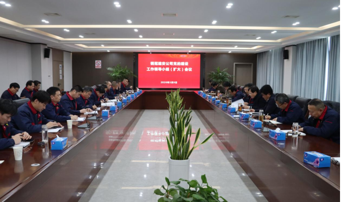 公司召开党的建设事情向导小组 （扩大）聚会